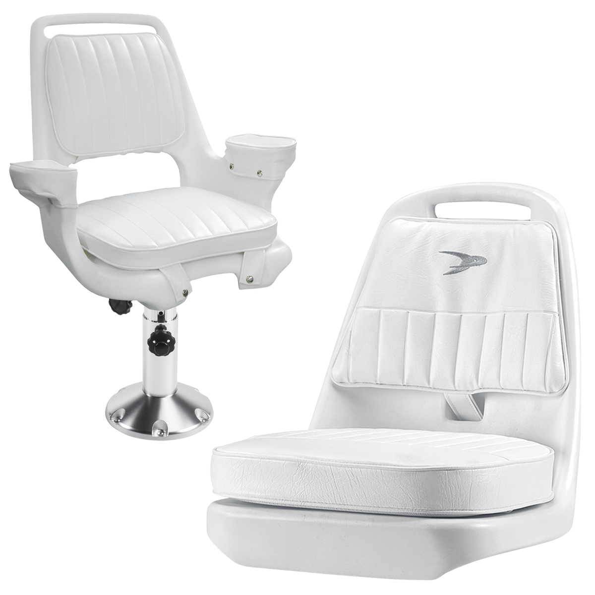 Wise® Offshore Extra Wide Captain's Chair with 12-18 Adjustable Pedestal /  Mounting Plate / Seat Slider / Seat Swivel - 204383, Fishing Chairs at  Sportsman's Guide