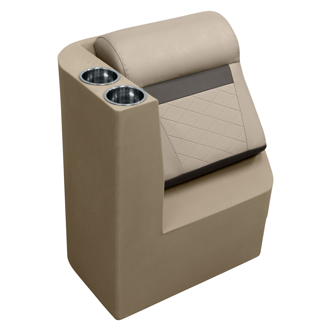 Wise DLX Series Pontoon Lean Back Chaise - Left Radius