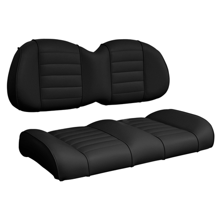 EZGO Medalist / TXT Front Seat Golf Cart Seat Complete Set: Black | IN STOCK NOW!