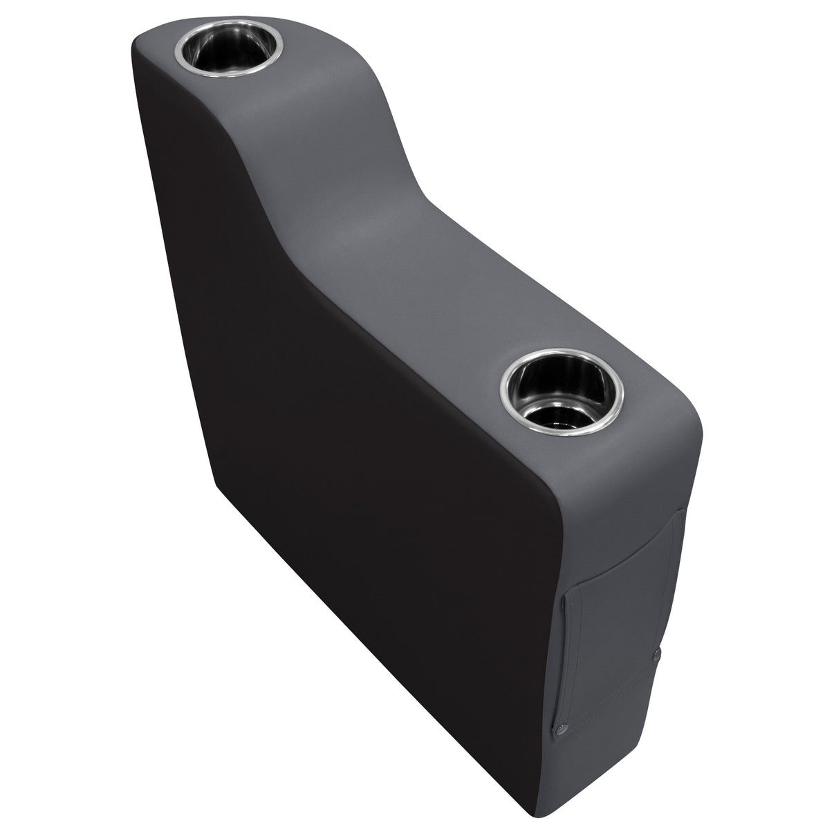 Wise 3009 Premier Pontoon Arm Rest - Left Radius | Dark Mode Premier Pontoon Boatseats Slate • Dark Neutral 