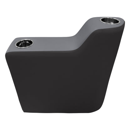 Wise 3009 Premier Pontoon Arm Rest - Left Radius | Dark Mode Premier Pontoon Boatseats 
