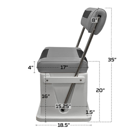 Wise 8WD437 Premium Swingback 62 Qt Cooler Seat