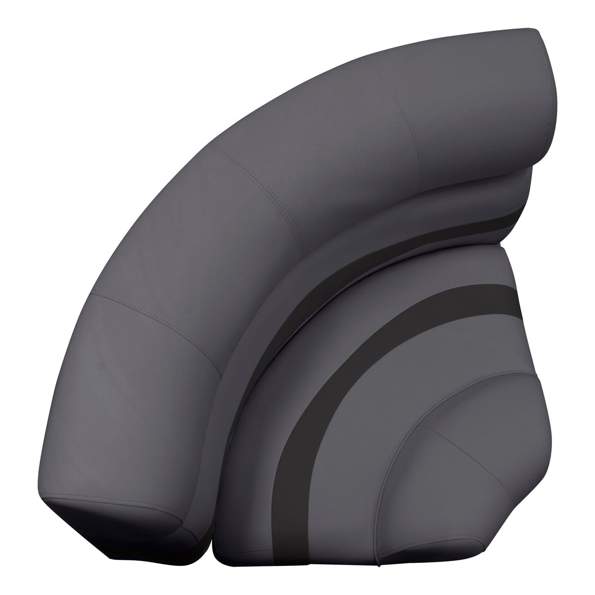 Wise Premier Pontoon 32" Bow Radius Corner - Cushion & Base Set | Dark Mode Premier Pontoon Boatseats 