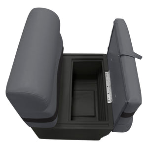 Wise Premier Pontoon 27" Bench - Cushion & Base Set | Dark Mode Premier Pontoon Boatseats 