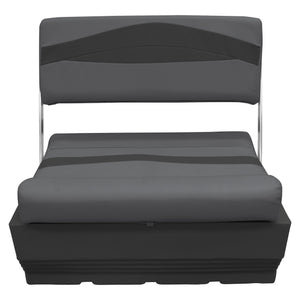 Wise Premier Pontoon Flip Flop Seat - Cushion & Base Set | Dark Mode Premier Pontoon Boatseats 