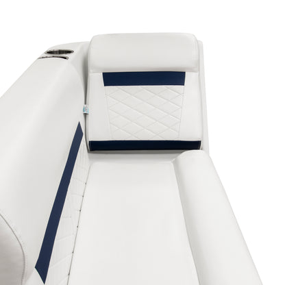 Wise DLX Series Pontoon Lean Back Chaise - Left Radius