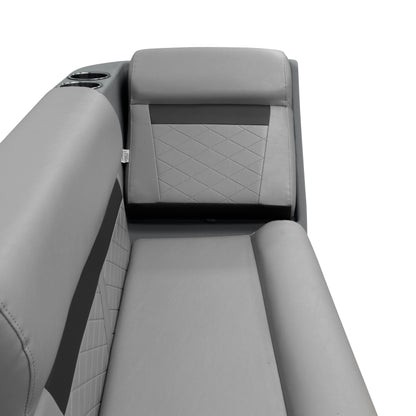 Wise DLX Series Pontoon Lean Back Chaise - Left Radius
