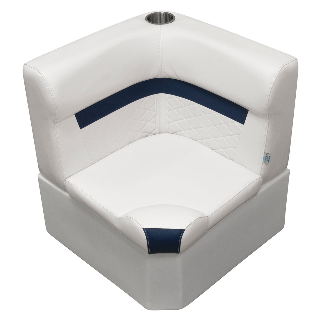 Wise DLX Series Pontoon Corner Section Cushion & Base Package