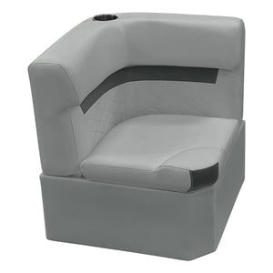 Wise DLX133 *New* DLX Series Pontoon Corner Section Cushion & Base Package DLX Pontoon Boatseats Marble • Reef Stone 