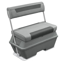 Wise DLX156 *New* DLX Series 70 Qt Swingback Cooler Seat DLX Pontoon Boatseats Marble • Reef Stone 