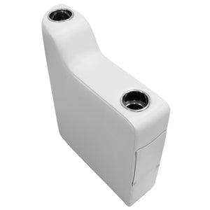 Wise DLX3010 *New* DLX Series Pontoon Arm Rest - Right Radius DLX Pontoon Boatseats White 