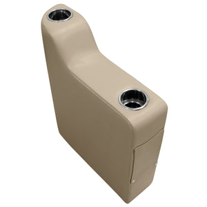 Wise DLX3010 *New* DLX Series Pontoon Arm Rest - Right Radius DLX Pontoon Boatseats Neutral 