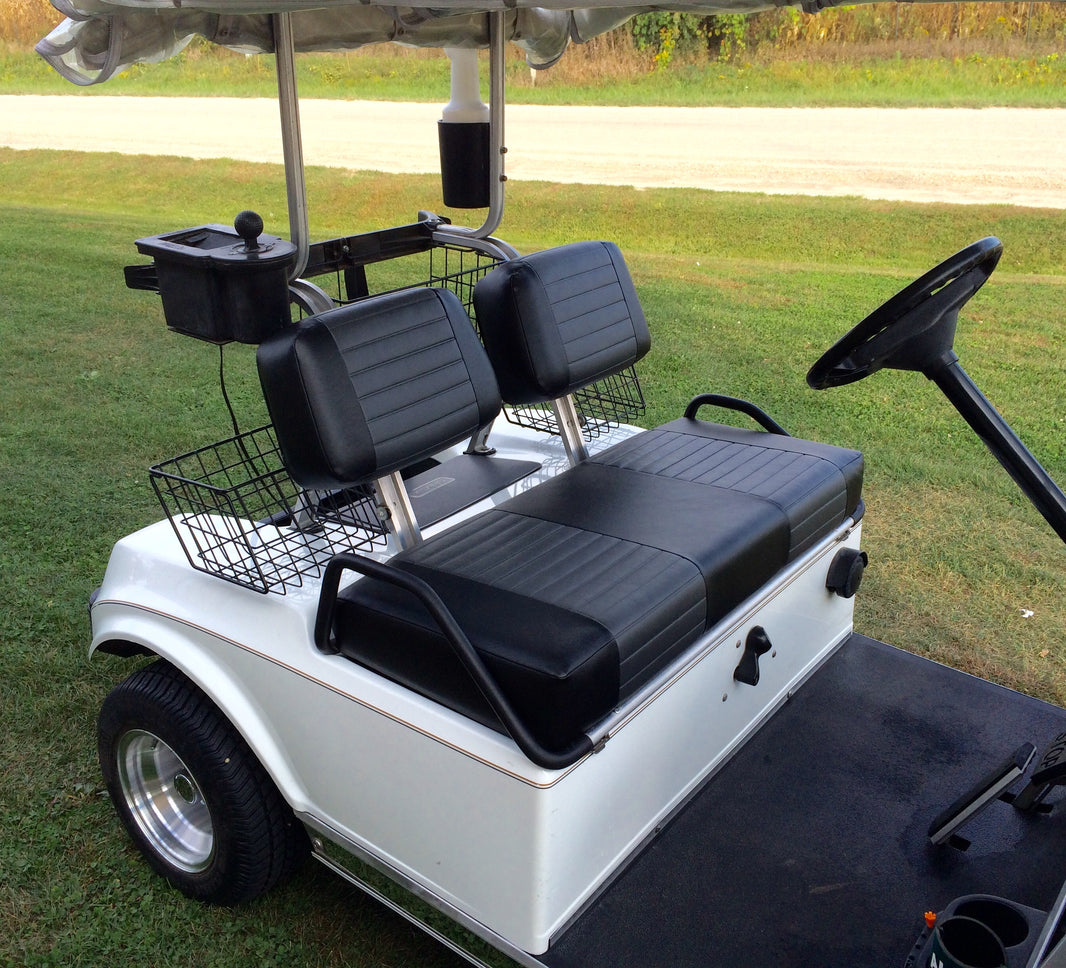 Club Car DS Series (79-99) Golf Cart Front Seat Complete Set: Designer Sewn