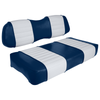 Club Car DS Series Golf Cart Seat Premium Designer Sewn - Blue / White