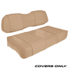 Club Car DS Series Golf Cart Seat Cover Set Premium Designer Sewn - Solid Tan
