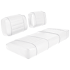 Club Car DS 79-99 Series Golf Cart Seat Premium Designer Sewn - Solid White