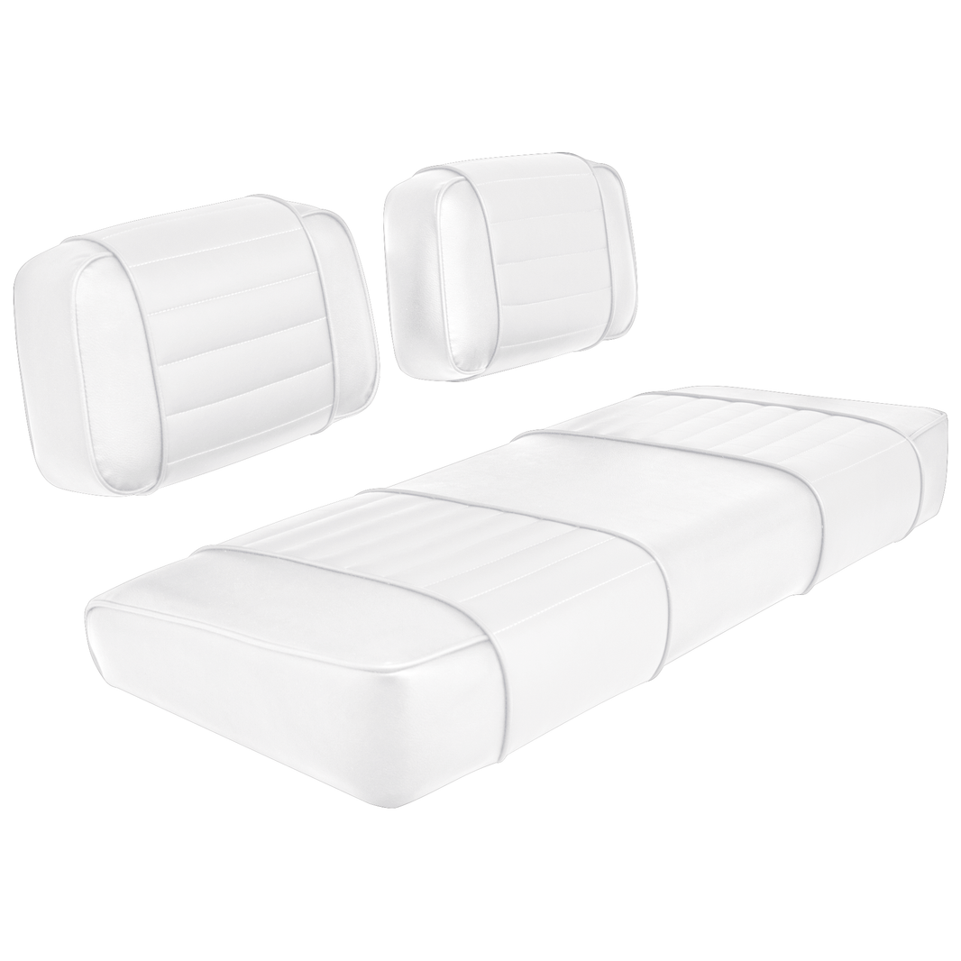 Club Car DS 79-99 Series Golf Cart Seat Premium Designer Sewn - Solid White