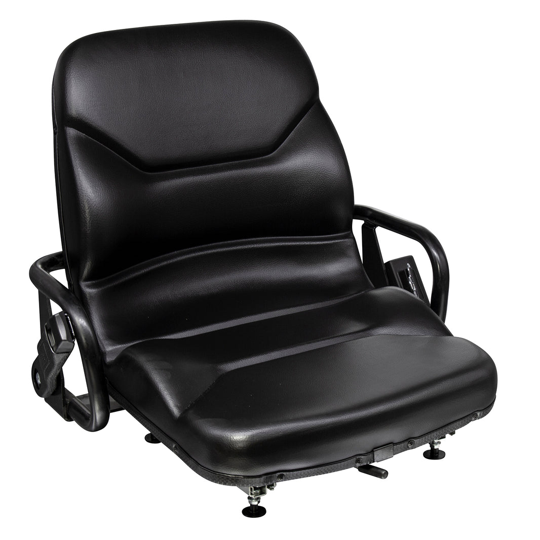 Wise Industrial 6R7182 Caterpillar Style Pan Frame Seat Assembly w/ Hip Restraints & Retractable Belt