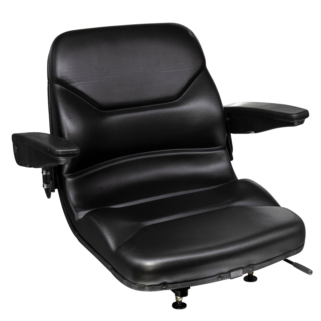 Wise Industrial WM1107 Molded Universal Pan Frame Seat Assembly w/ Arm Rests