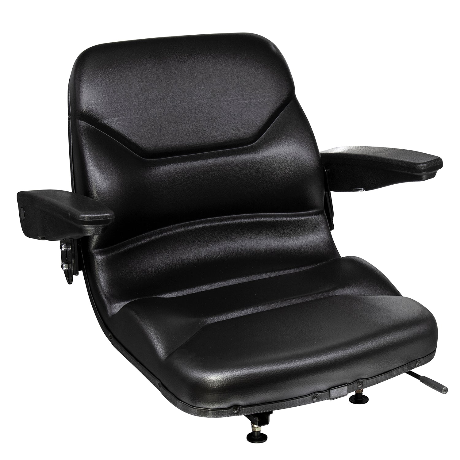 Wise Industrial WM1107 Molded Universal Pan Frame Seat Assembly w/ Arm Rests