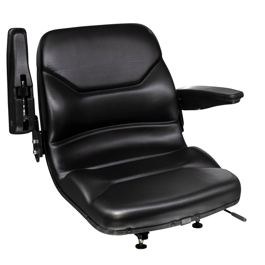 Wise Industrial WM1107 Molded Universal Pan Frame Seat Assembly - Arm Up View