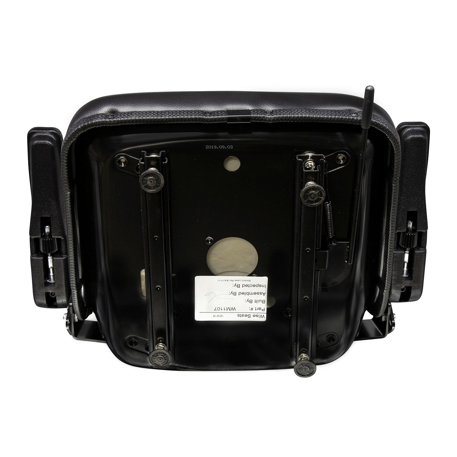 Wise Industrial WM1107 Molded Universal Pan Frame Seat Assembly - Bottom View