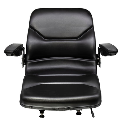 Wise Industrial WM1107 Molded Universal Pan Frame Seat Assembly - Front View