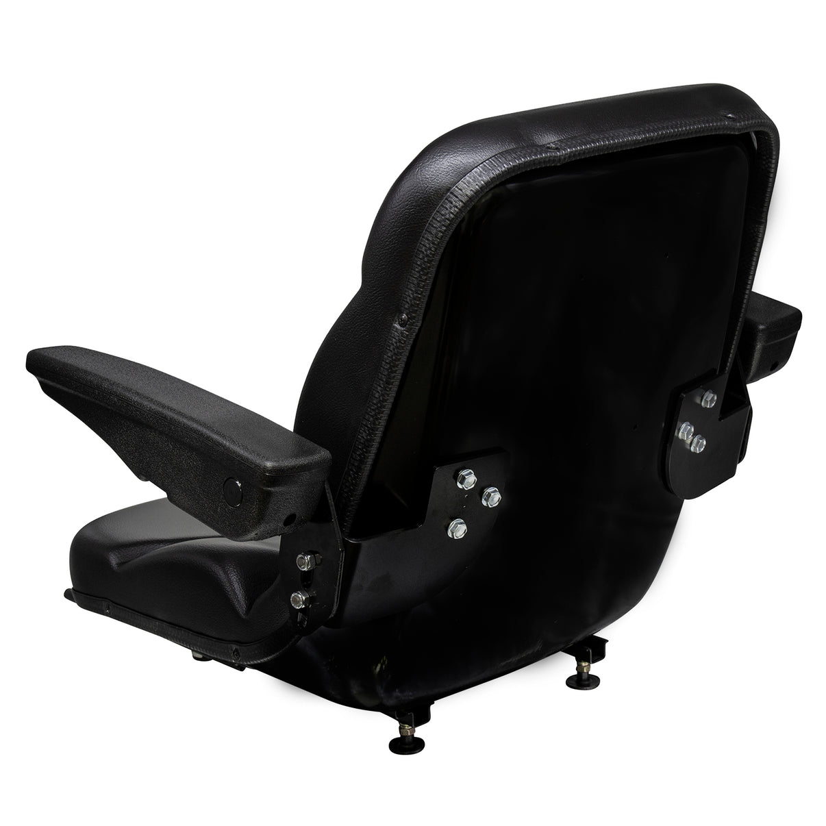 Wise Industrial WM1107 Molded Universal Pan Frame Seat Assembly - Rear Left View