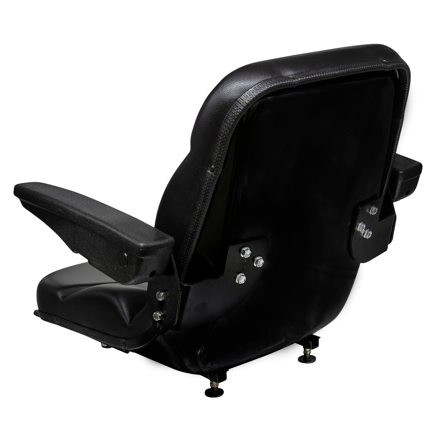 Wise Industrial WM1107 Molded Universal Pan Frame Seat Assembly - Rear Left View