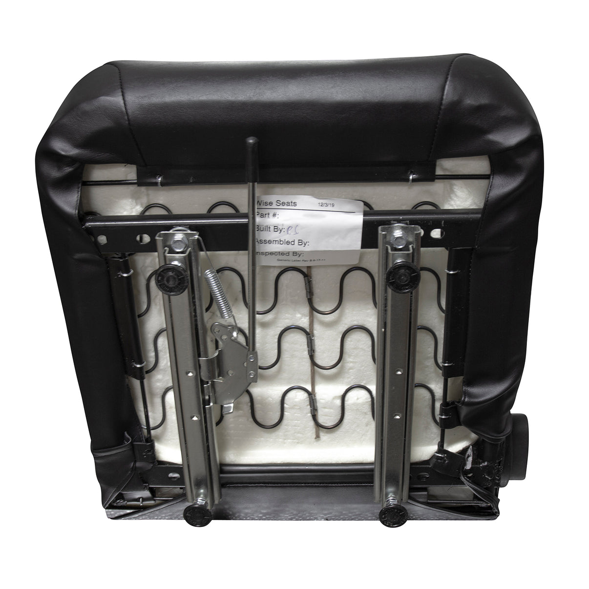 Wise Industrial WM1665 Trimline High Back Seat - Bottom View