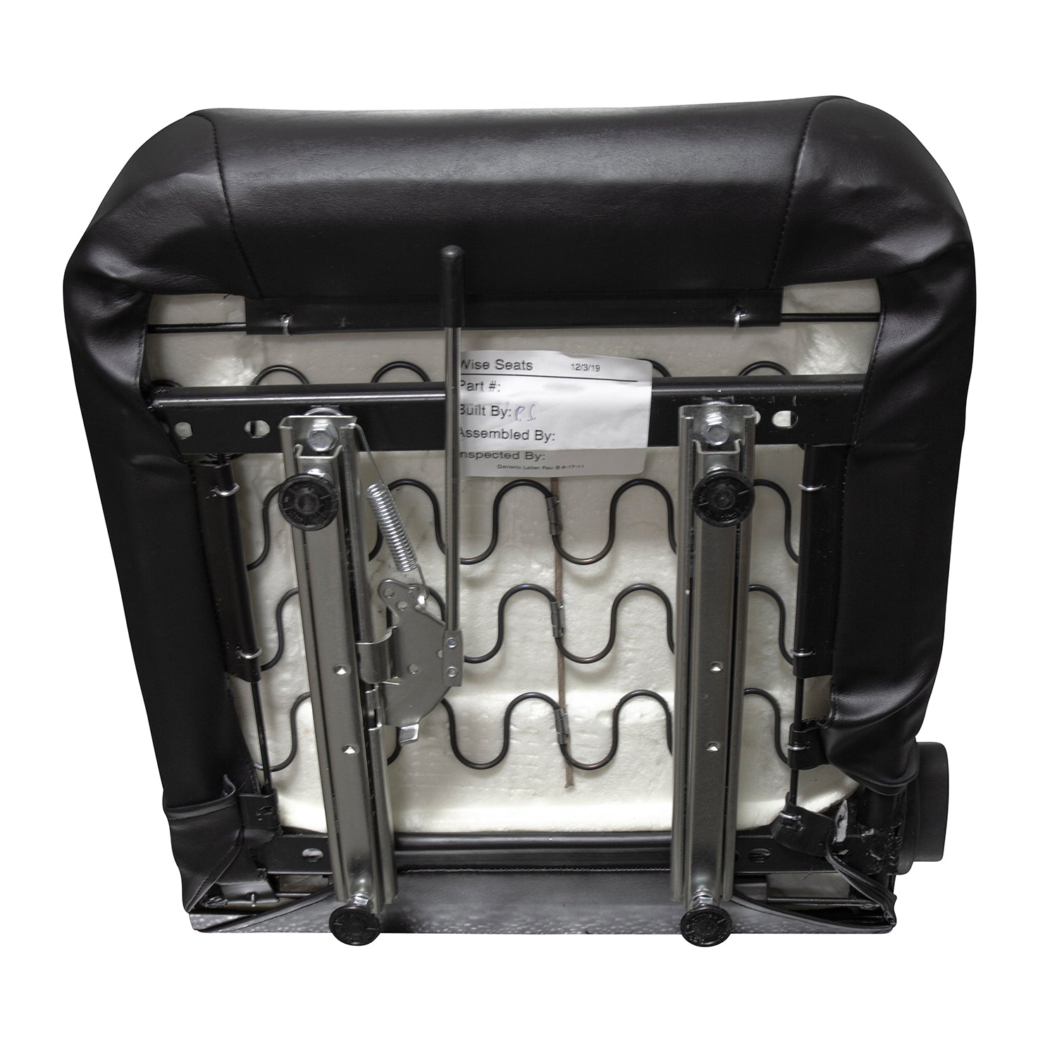 Wise Industrial WM1665 Trimline High Back Seat - Bottom View