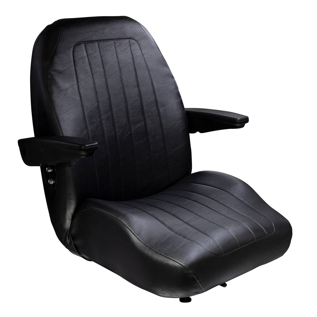 Wise Industrial WM1671 Trimline Low Back Seat w/ Arm Rests