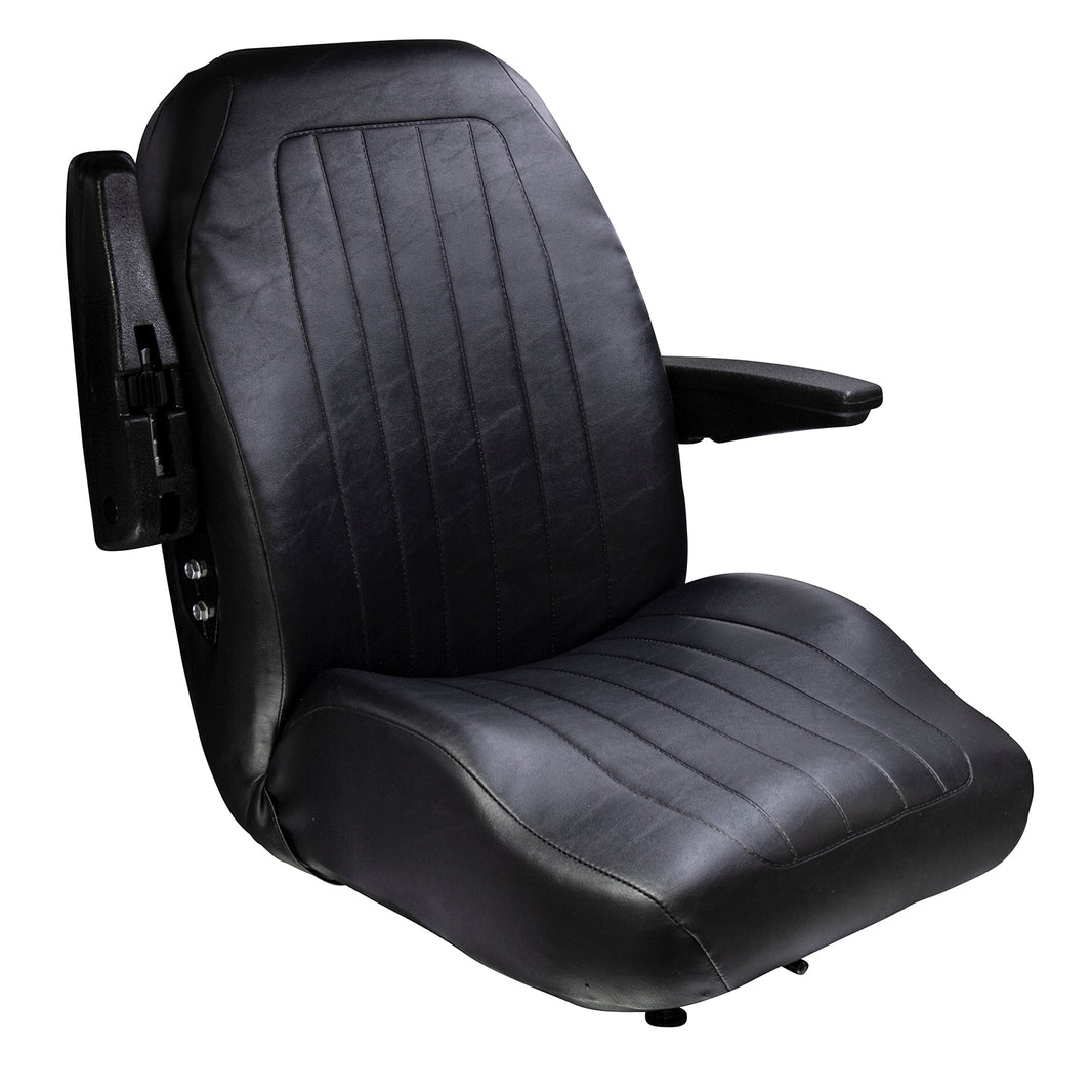Wise Industrial WM1671 Trimline Low Back Seat - Arm Up View