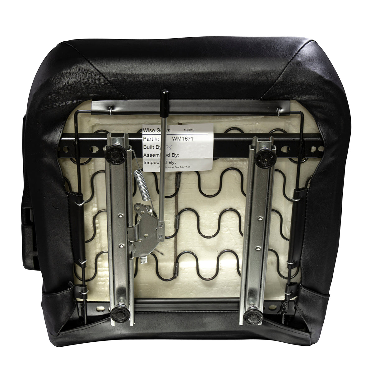 Wise Industrial WM1671 Trimline Low Back Seat - Bottom View