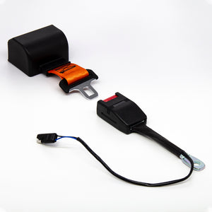 Wise Industrial WM1683 ALR Retractable Seat Belt w/ Open Circuit 5 Amp Switch - Orange Webbing