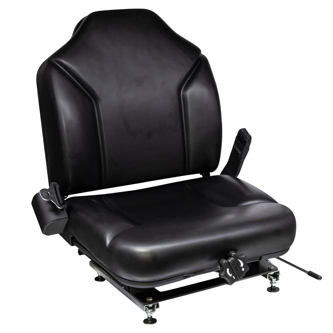 Wise Industrial WM1695 Clark Style Suspension Seat Assembly w/ Retractable Belt