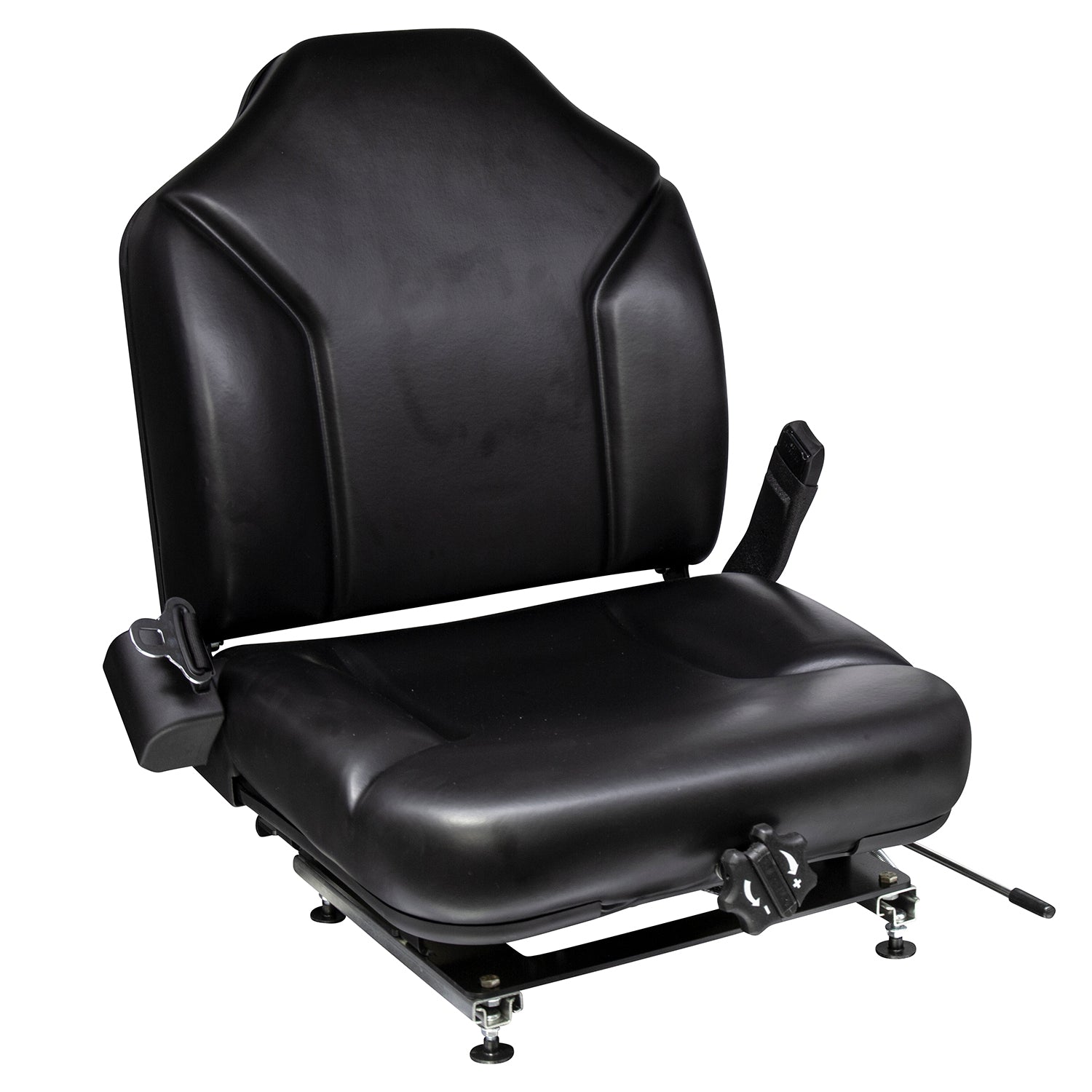 Wise Industrial WM1695 Clark Style Suspension Seat Assembly w/ Retractable Belt