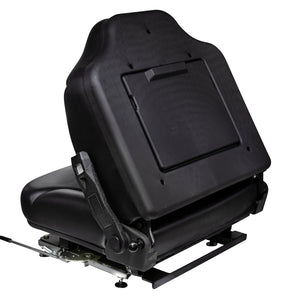 Wise Industrial WM1695 Clark Style Suspension Seat Assembly - Folded View