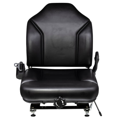 Wise Industrial WM1695 Clark Style Suspension Seat Assembly - Front View