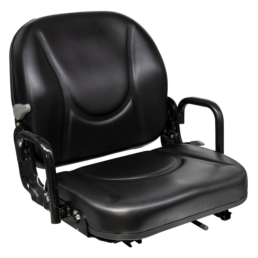 Wise Industrial WM1830 Doosan Style Fold Down Seat Assembly w/ Hip Restraints & Delta Switch