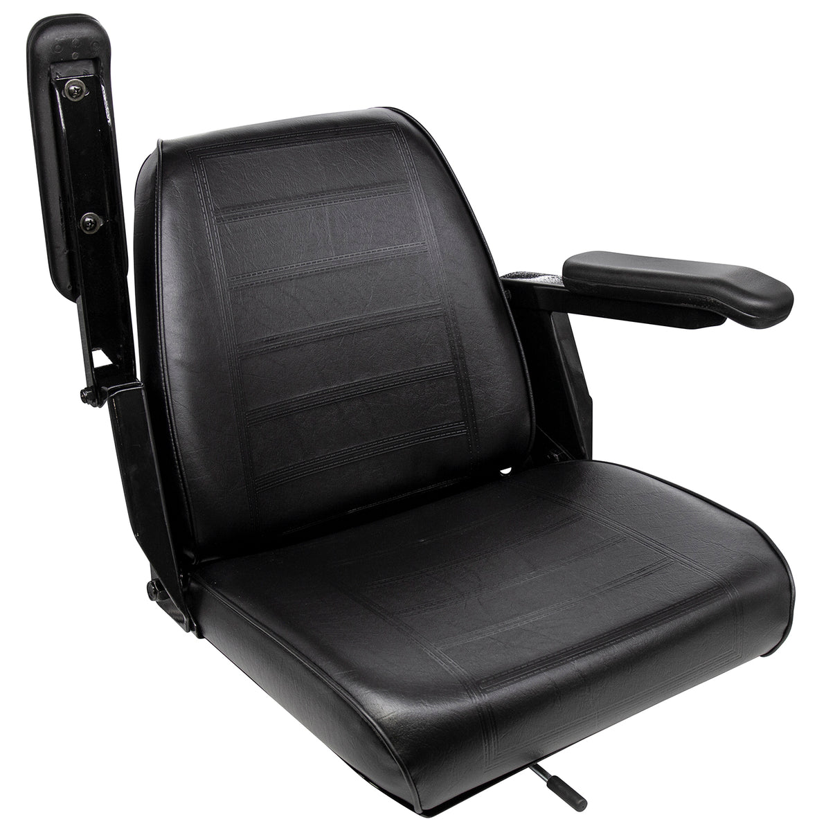 Wise Industrial WM684 Universal Bucket Seat Assembly w/ Armrests - Arm Up View