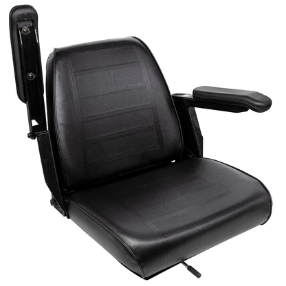 Wise Industrial WM684 Universal Bucket Seat Assembly w/ Armrests - Arm Up View