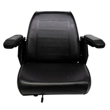 Wise Industrial WM684 Universal Bucket Seat Assembly w/ Armrests - Front View